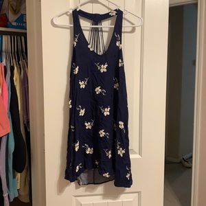 Blue floral dress